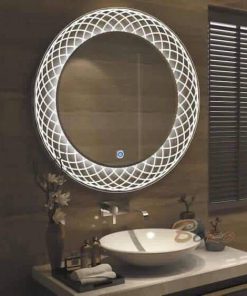 GƯƠNG LED PHUN CÁT HOA VĂN CẢM ỨNG H70